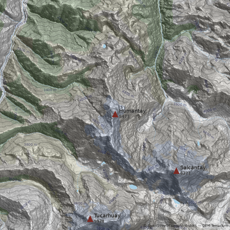 Mapa Nevado Humantay