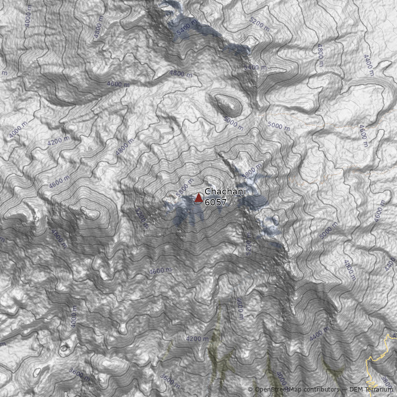 Mapa Volcán Chachani