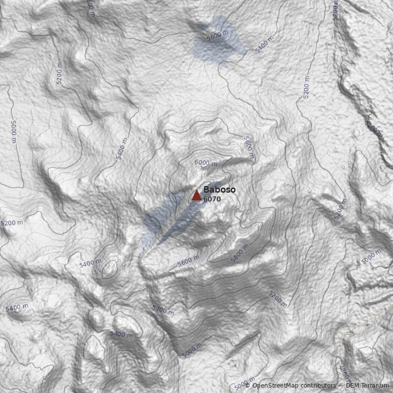 Mapa Volcán Baboso