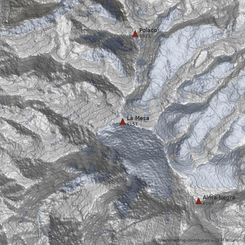 Mapa Cerro La Mesa