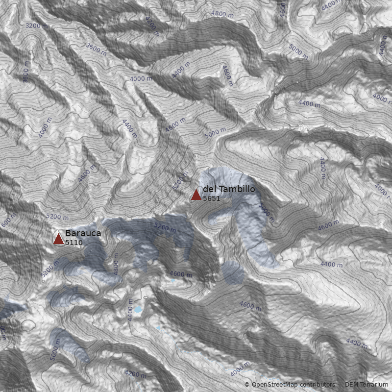 Mapa Cerro del Tambillo