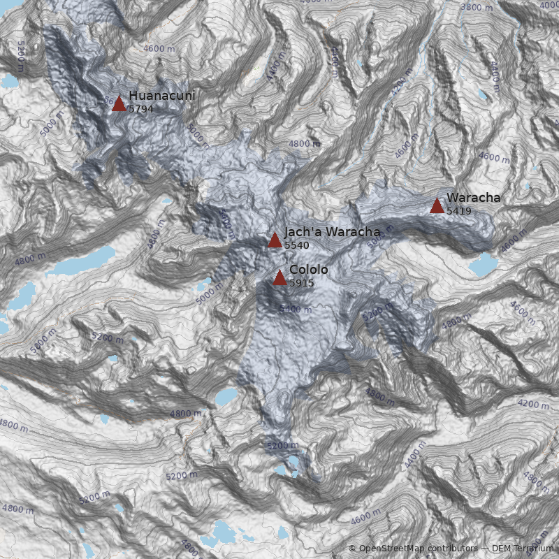 Mapa Cerro Cololo