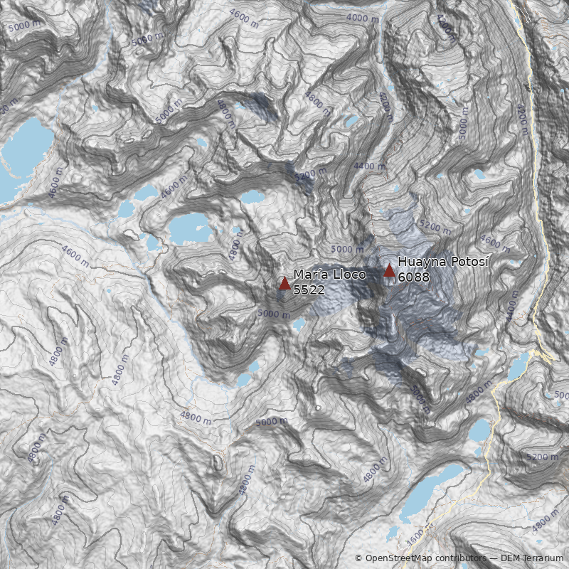 Mapa Cerro María Lloco