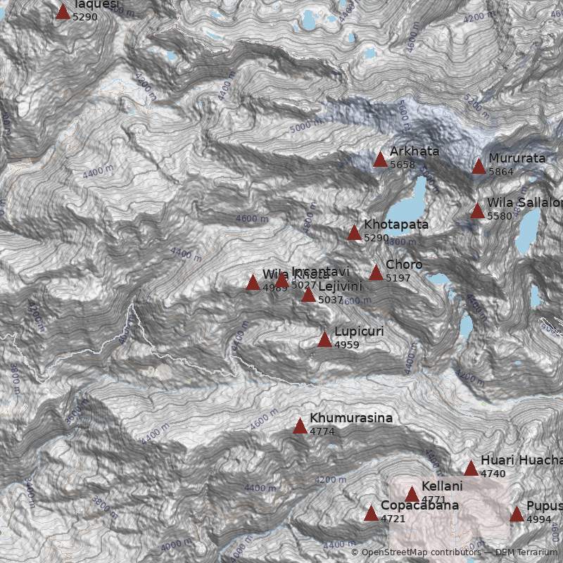 Mapa Cerro Incantavi