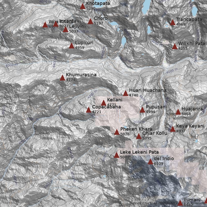 Mapa Cerro Kellani