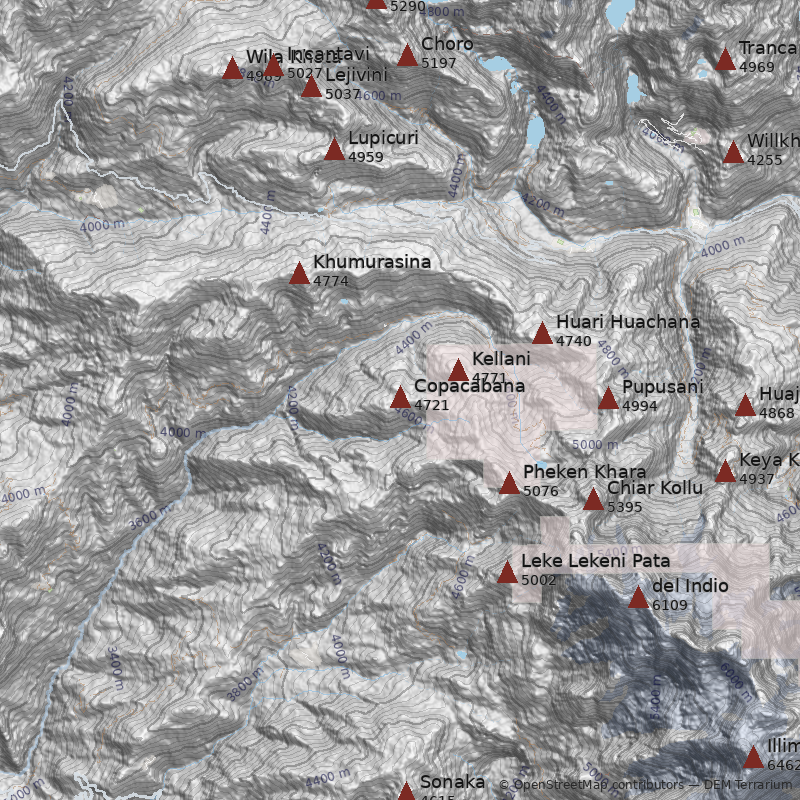 Mapa Cerro Copacabana