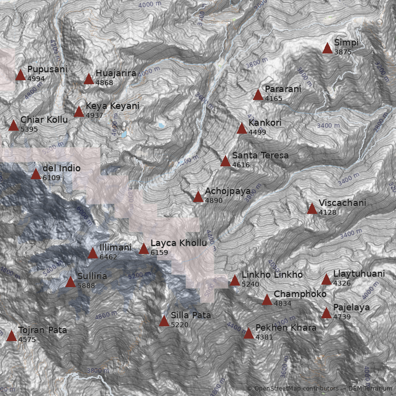 Mapa Cerro Achojpaya