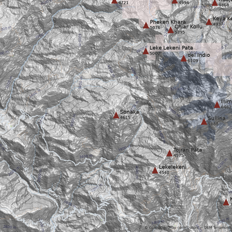 Mapa Cerro Sonaka