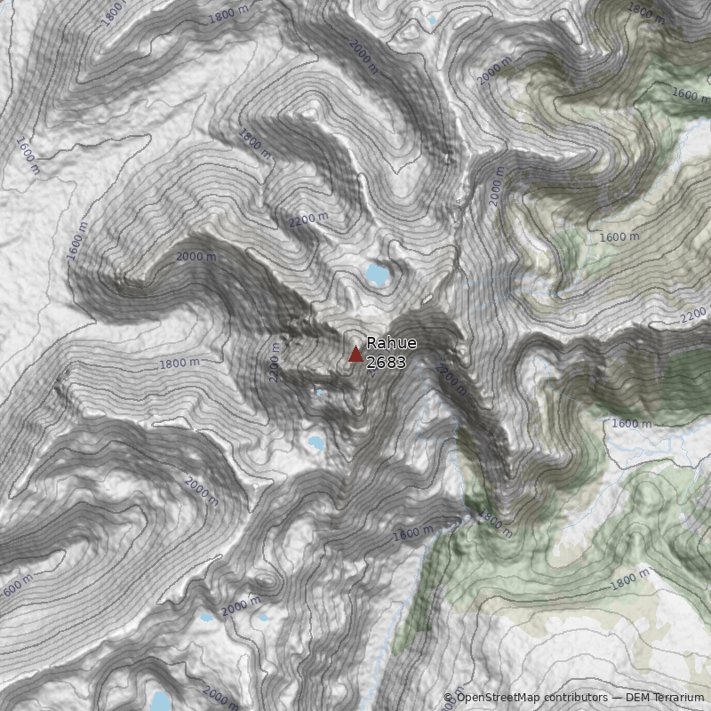 Mapa Cerro Rahue