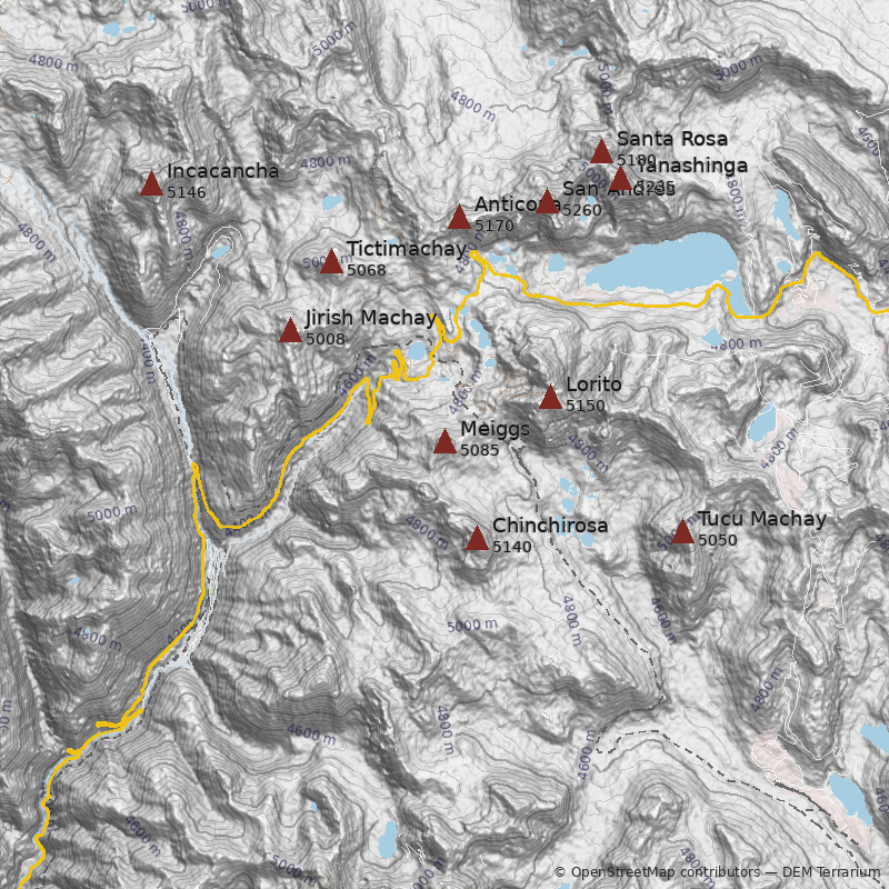 Mapa Cerro Meiggs