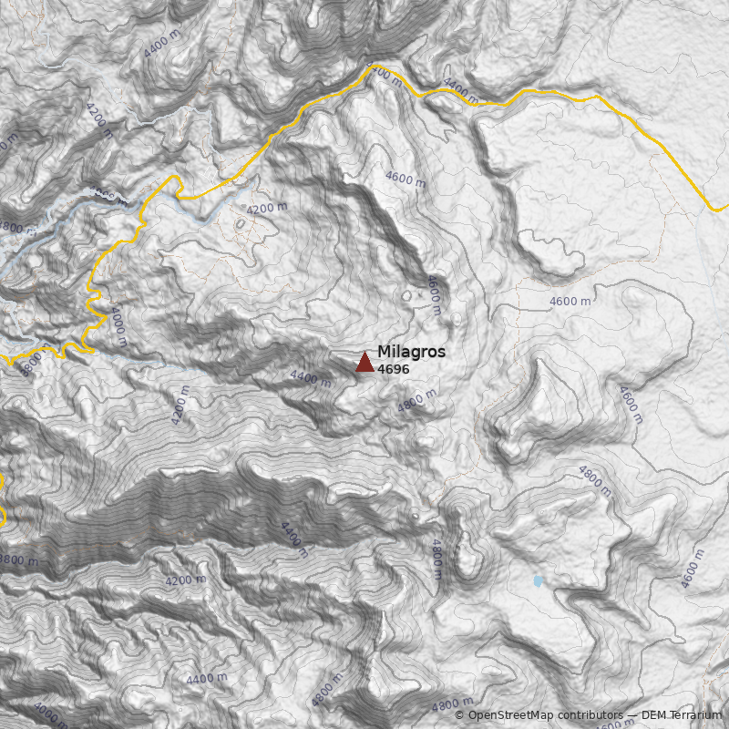 Mapa Cerro Milagros