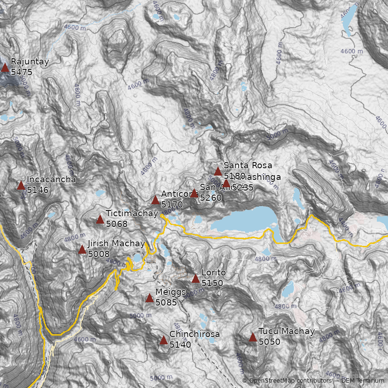 Mapa Cerro San Andrés