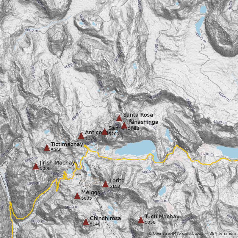 Mapa Cerro Santa Rosa