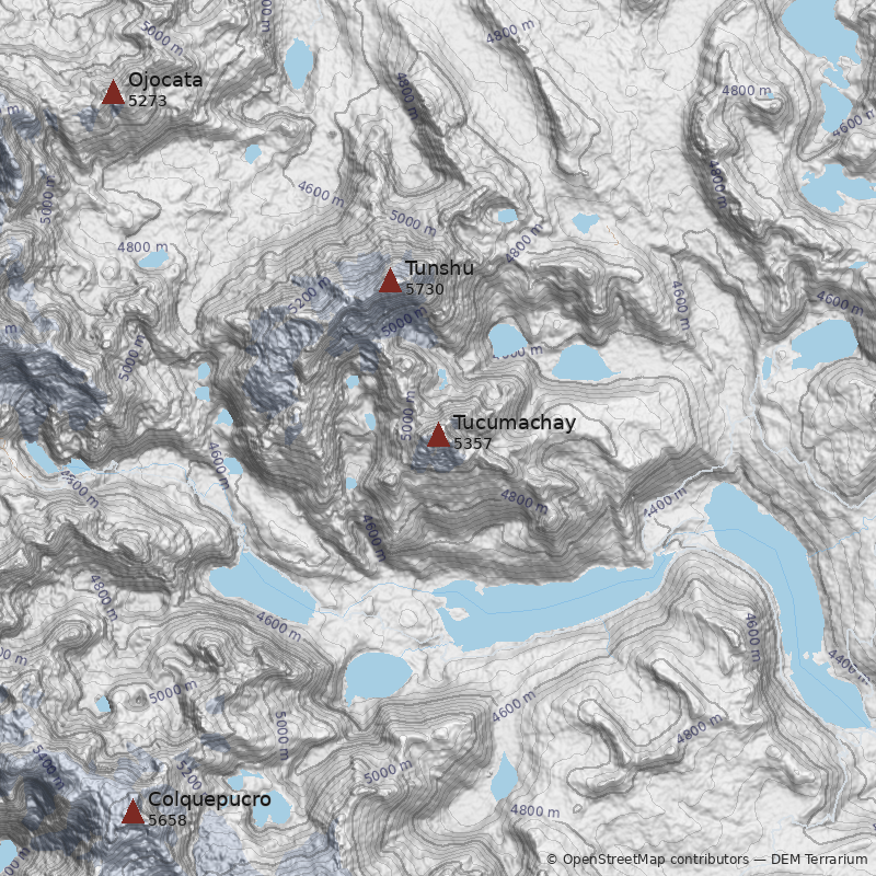 Mapa Nevado Tucumachay