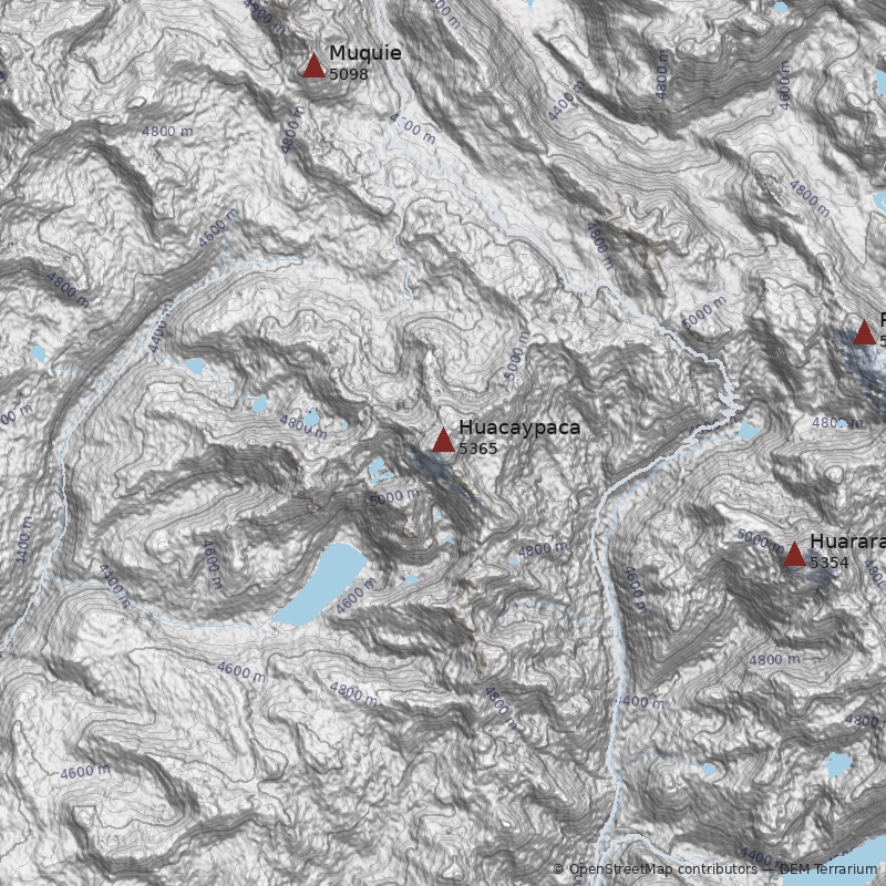 Mapa Nevado Huacaypaca