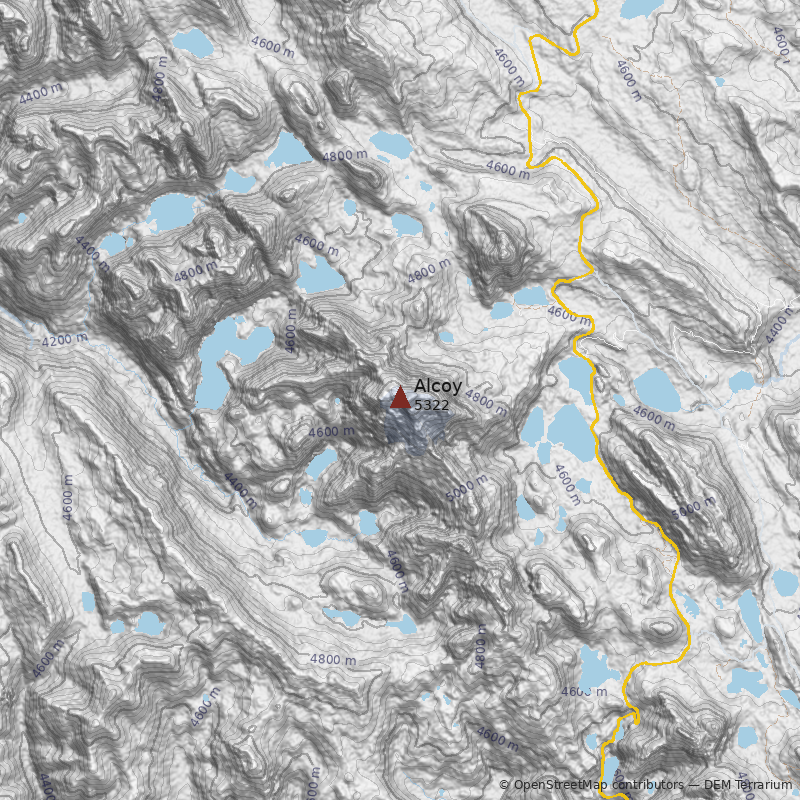 Mapa Cerro Alcoy