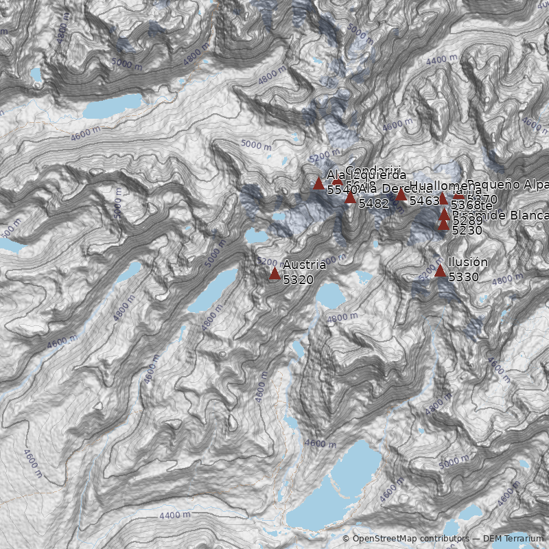 Mapa Pico Austria
