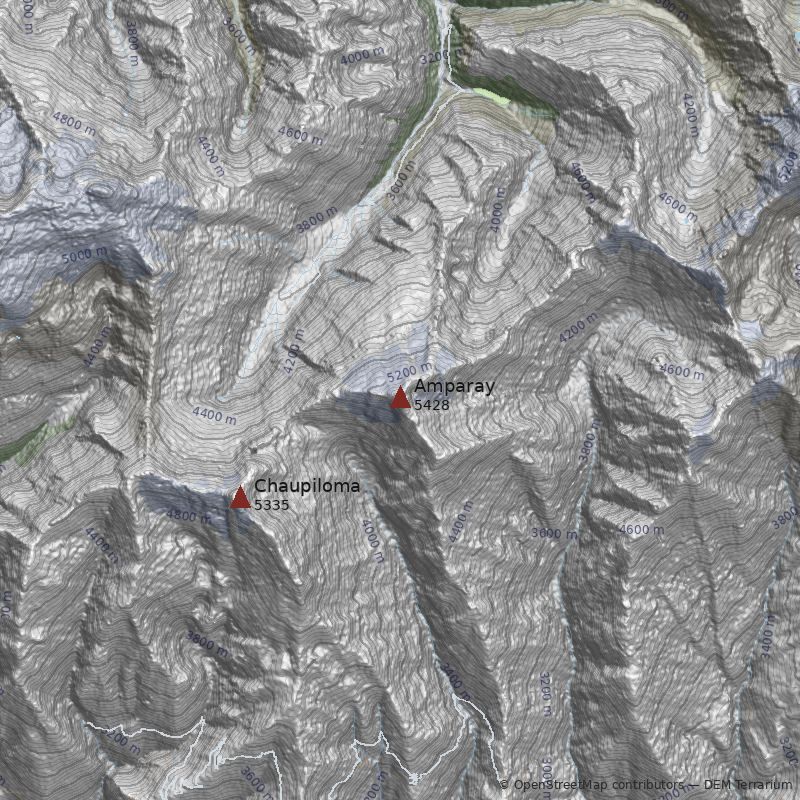 Mapa Cerro Amparay