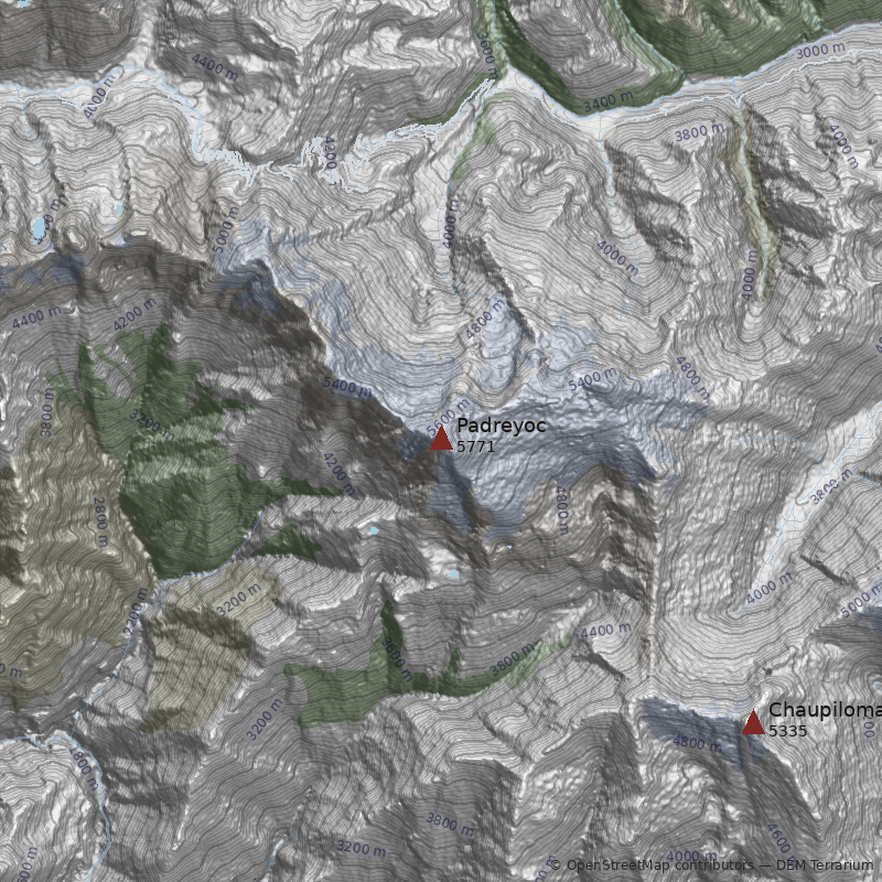 Mapa Nevado Padreyoc