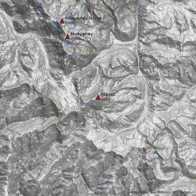 Mapa Nevado Mayoc