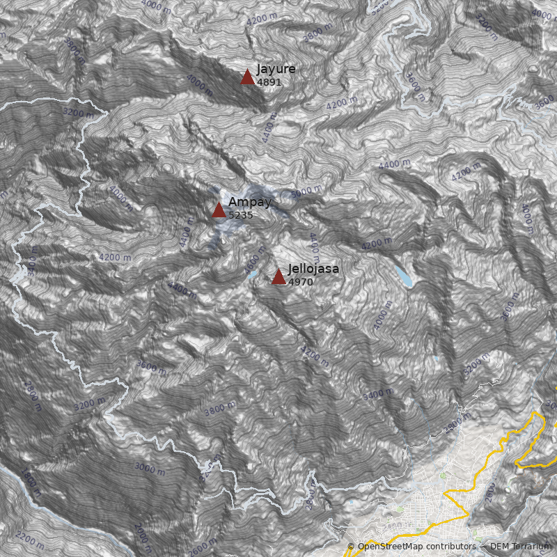 Mapa Cerro Jellojasa