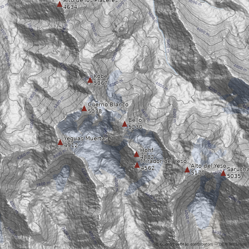 Mapa Cerro Bello