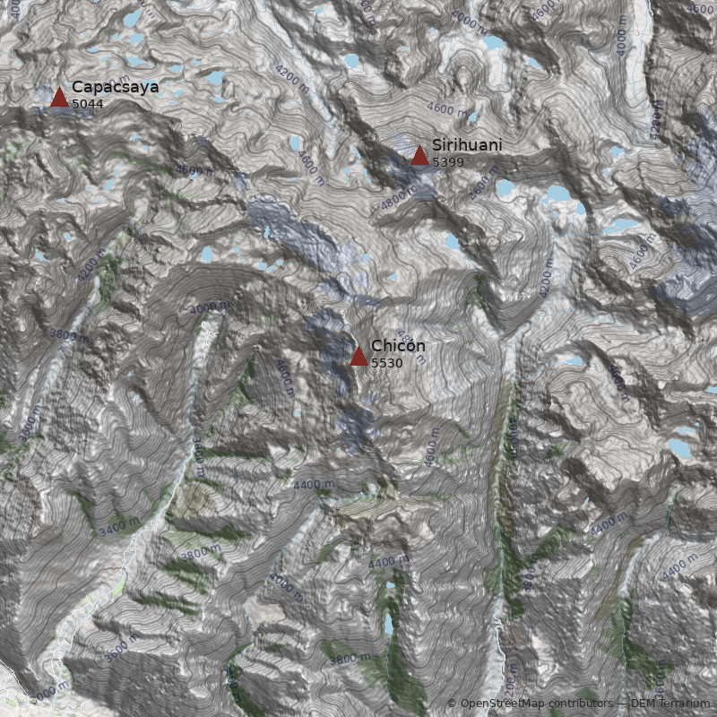 Mapa Nevado Chicón