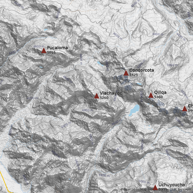 Mapa Nevado Viachayoc
