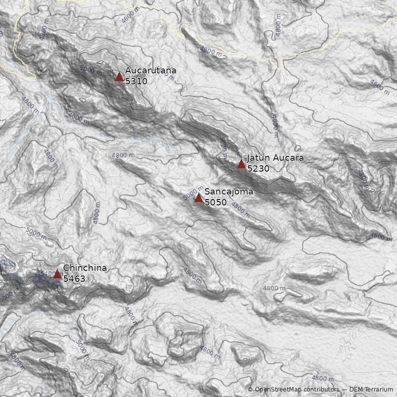 Mapa Cerro Sancajoma