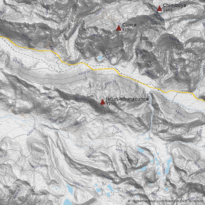 Mapa Cerro Jatun Ichunacunca