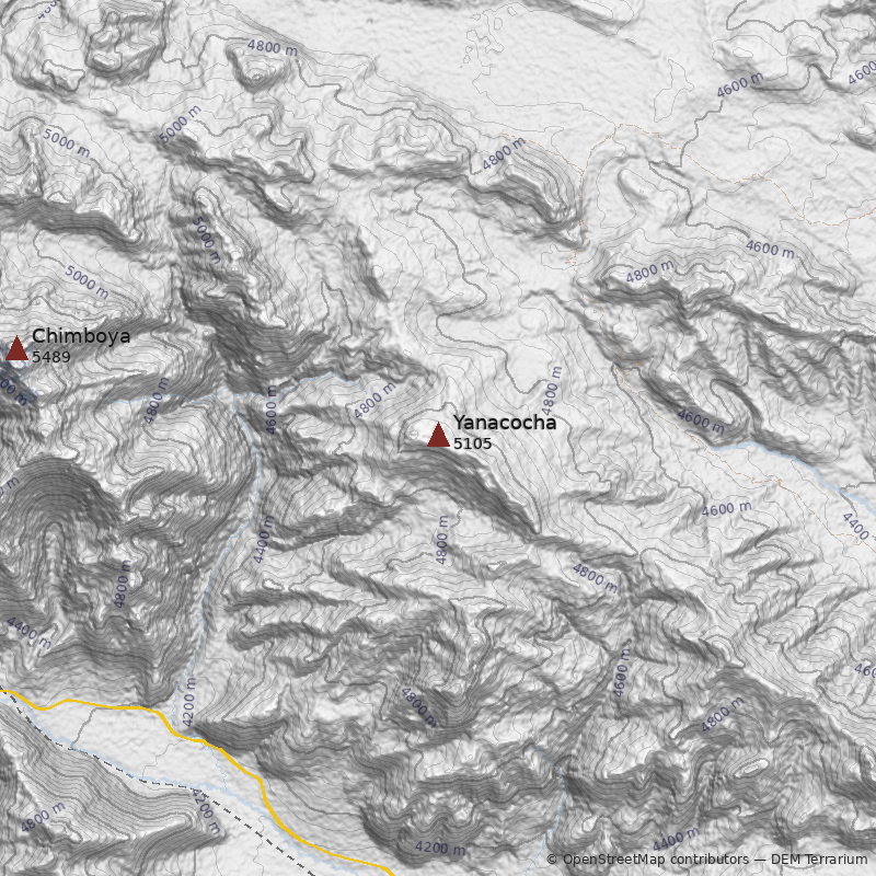 Mapa Cerro Yanacocha