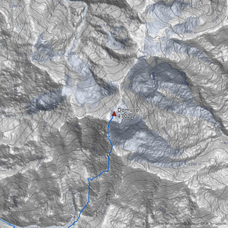 Mapa Volcán Domuyo