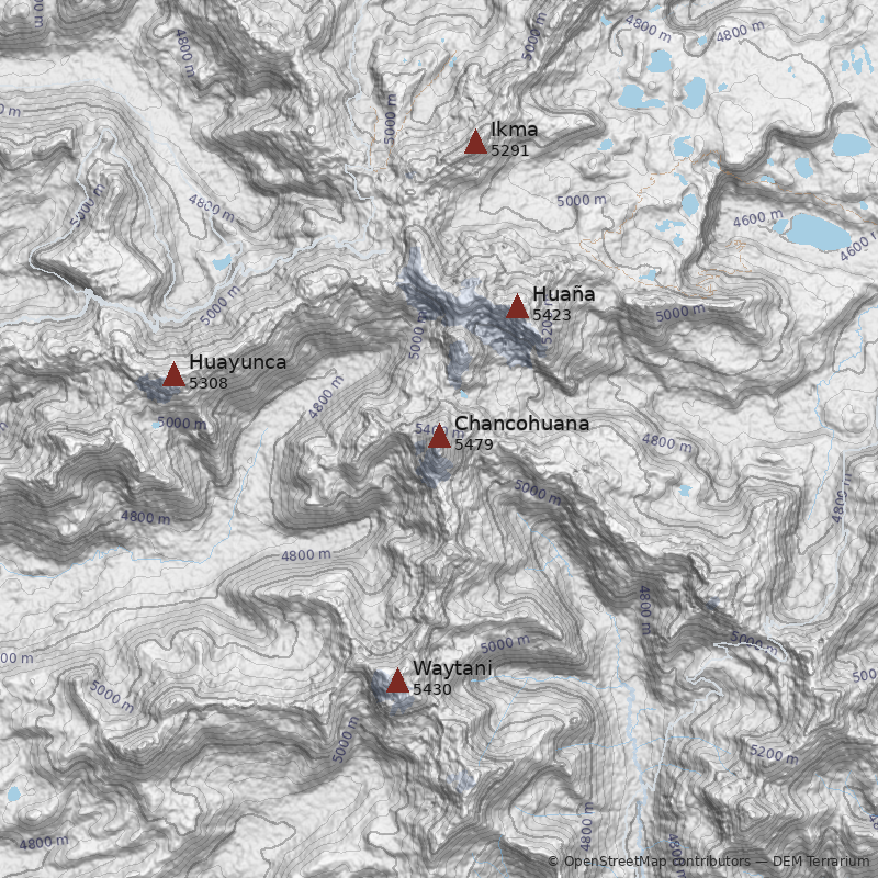 Mapa Cerro Chancohuana