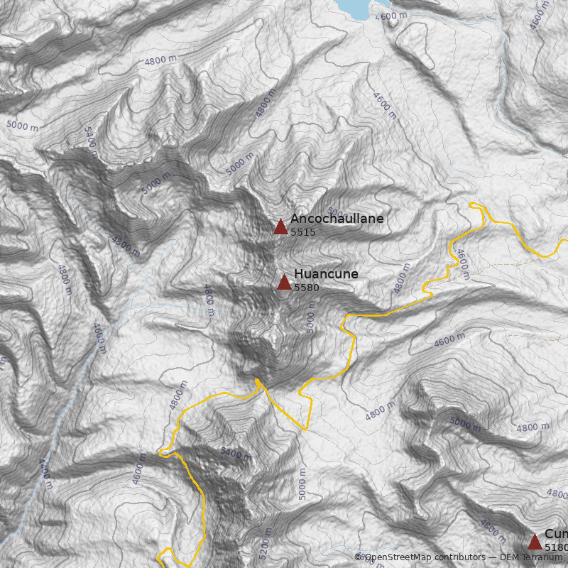 Mapa Cerro Huancune