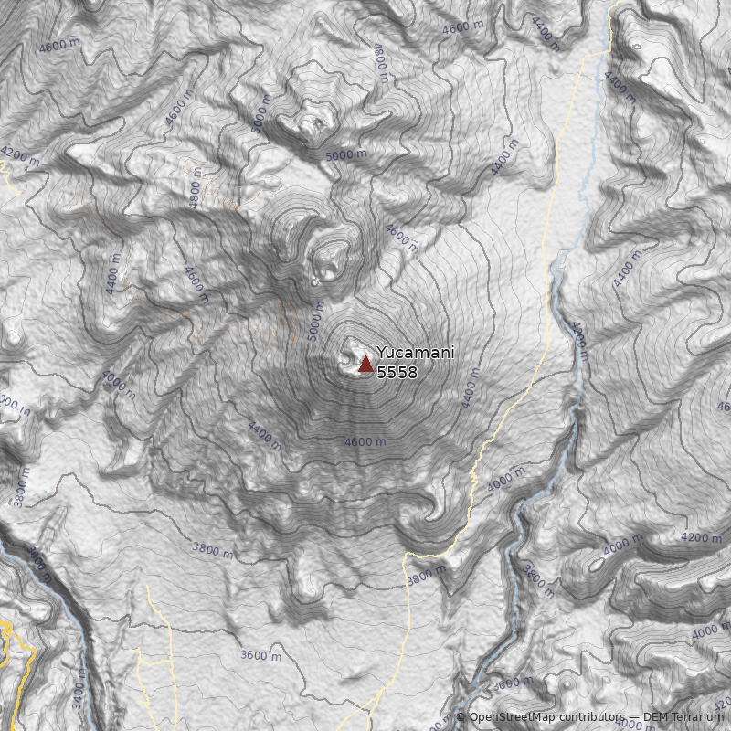 Mapa Volcán Yucamani