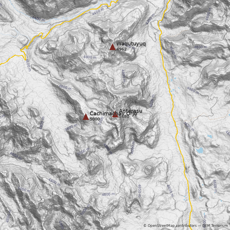 Mapa Cerro Antarasu