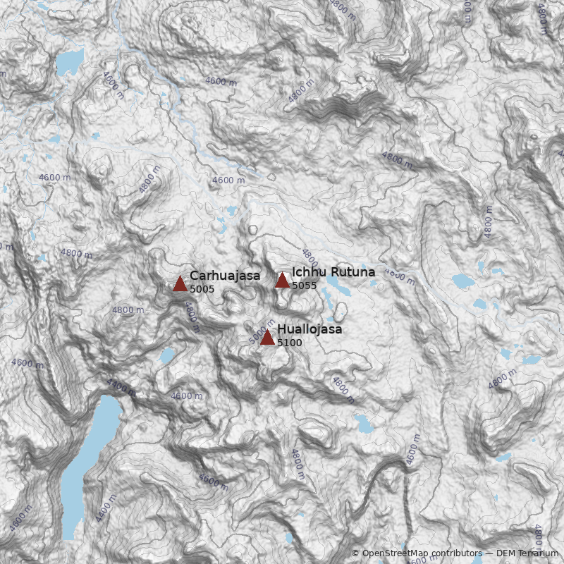 Mapa Cerro Ichhu Rutuna