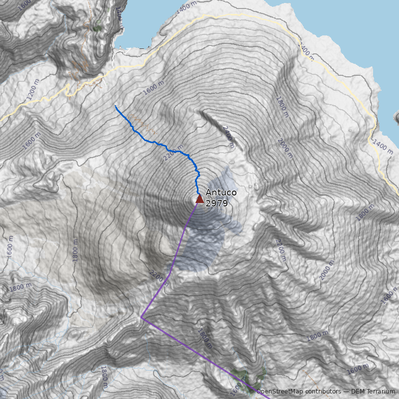 Mapa Volcán Antuco