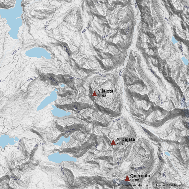 Mapa Cerro Vilajota