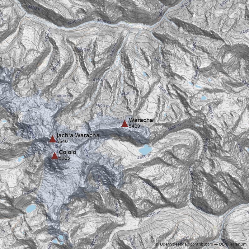 Mapa Cerro Waracha