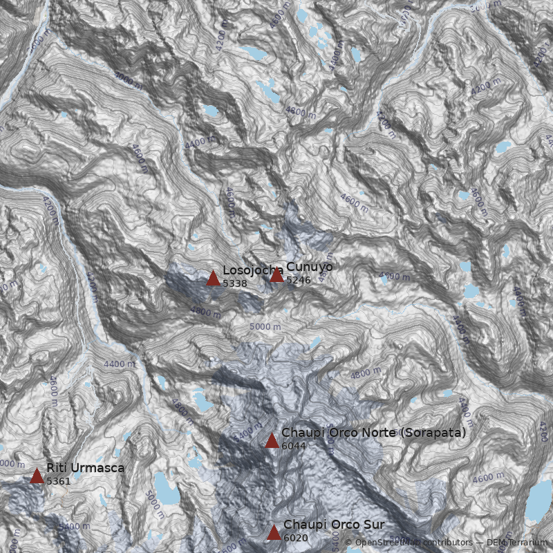 Mapa Cerro Cunuyo