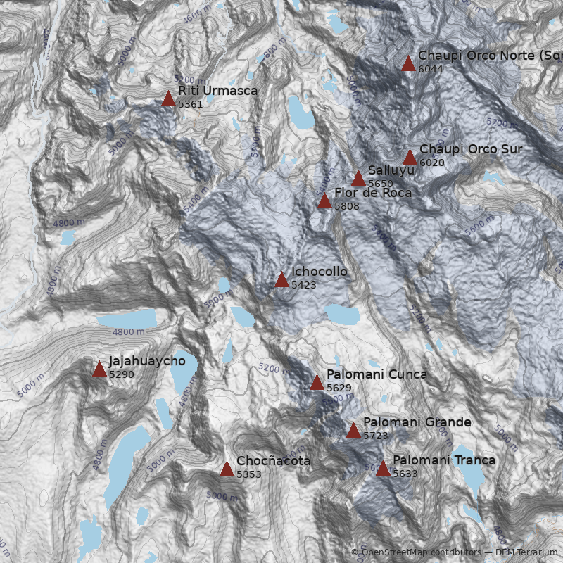 Mapa Cerro Ichocollo