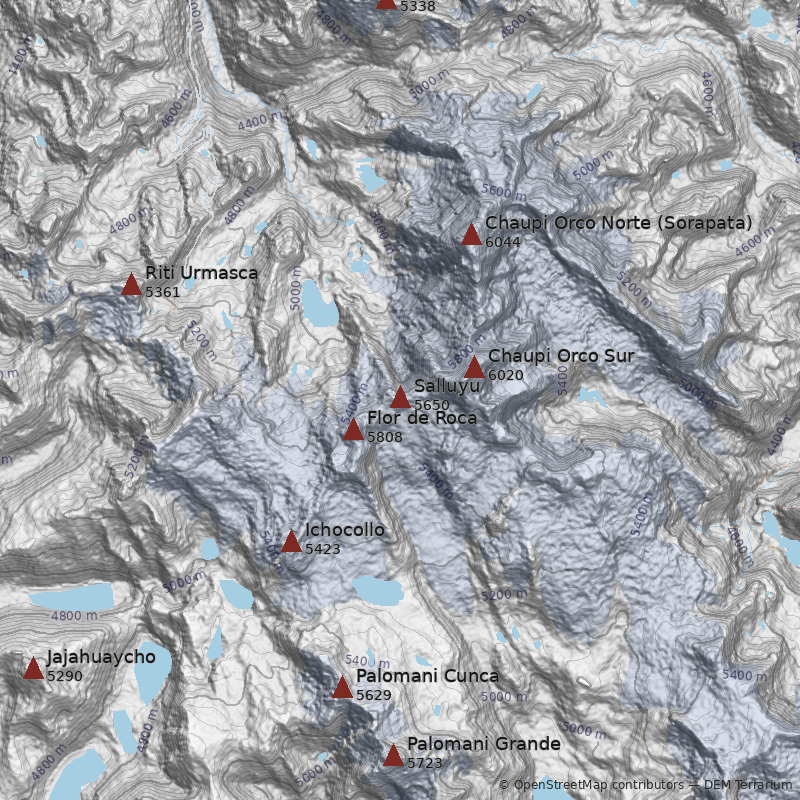Mapa Cerro Salluyu