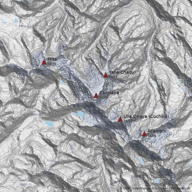 Mapa Cerro Canisaya