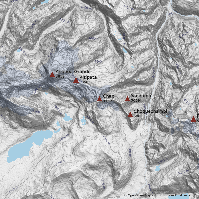 Mapa Cerro Chapi