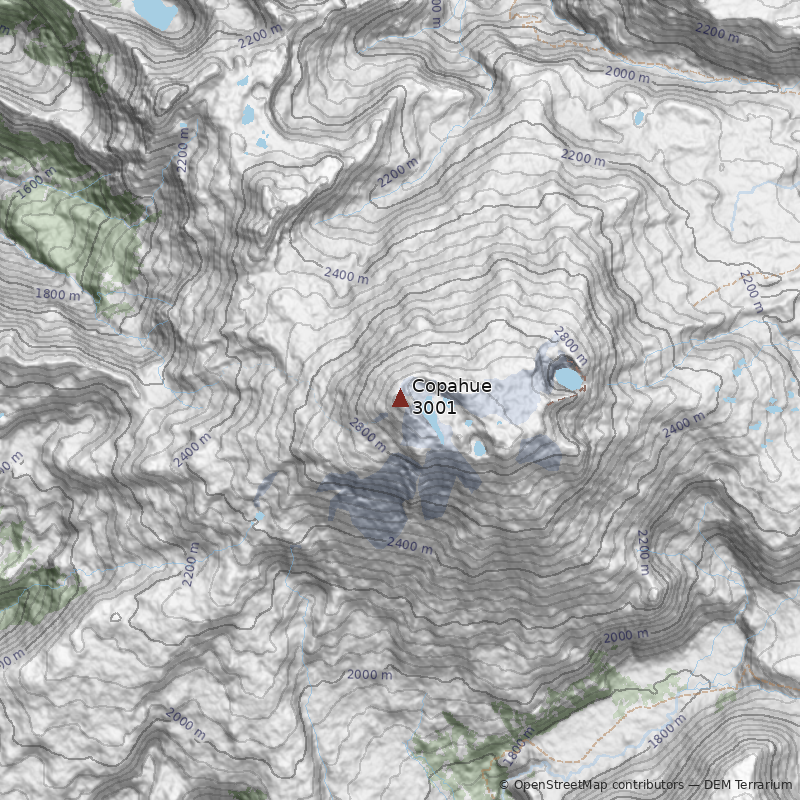Mapa Volcán Copahue