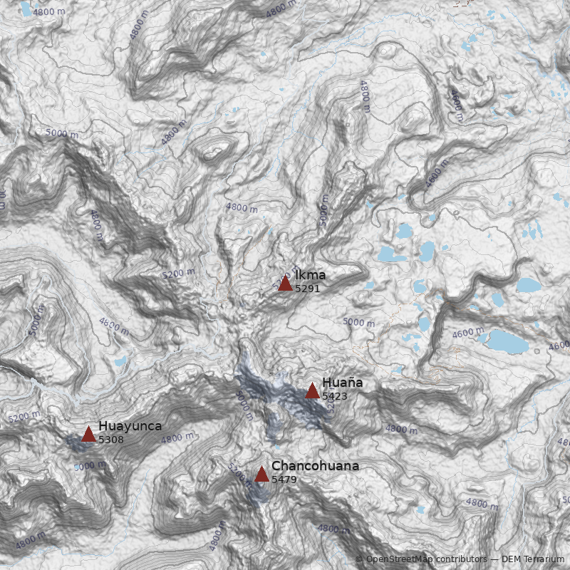 Mapa Cerro Ikma