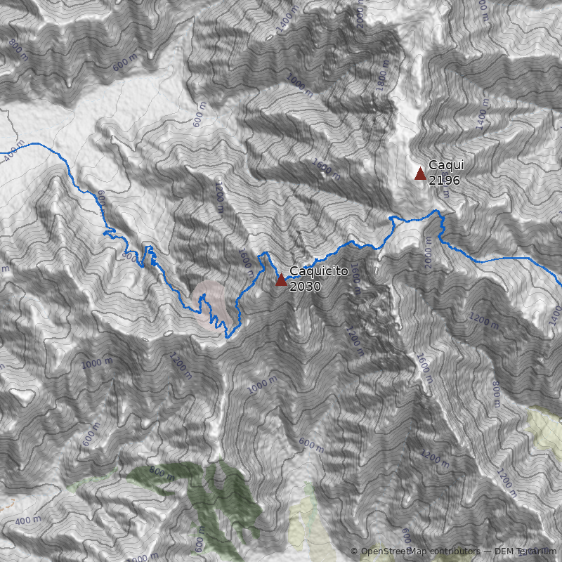 Mapa Cerro Caquicito