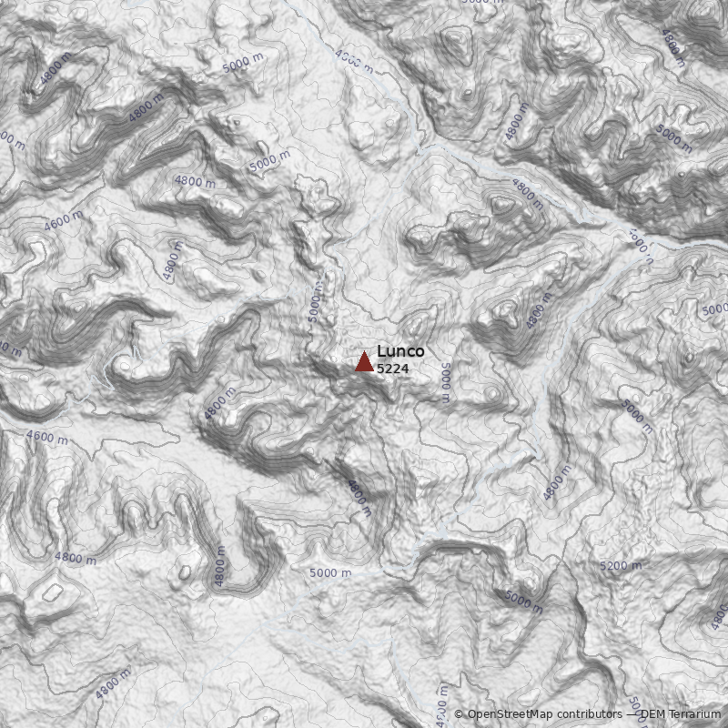 Mapa Cerro Lunco