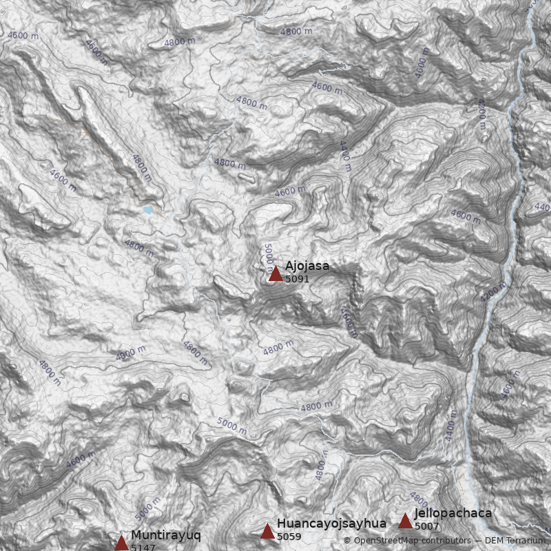 Mapa Cerro Ajojasa